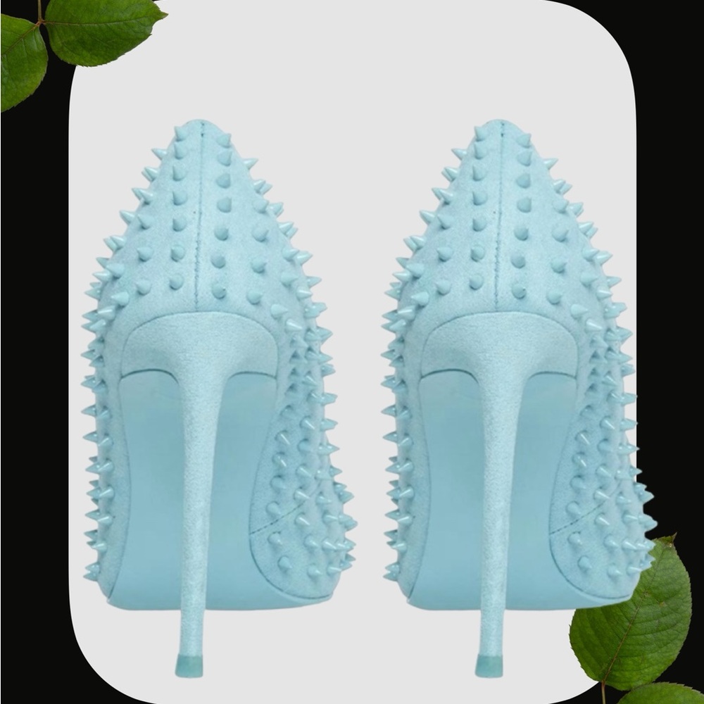 Steve Madden SIZE 8 Vala Blue Spiked Women's Heels - Picture 4 of 7
